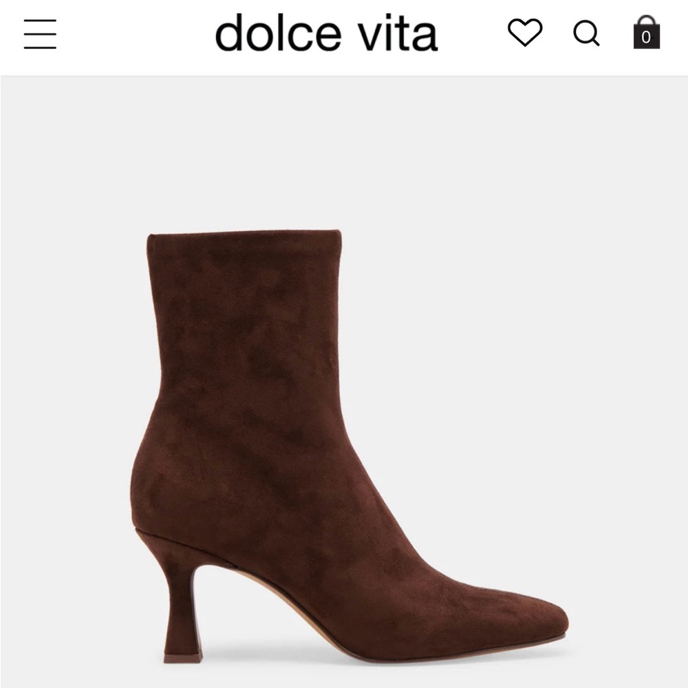 Dolce Vita Glamor Stella Suede Bootie - Size 8 - Like New